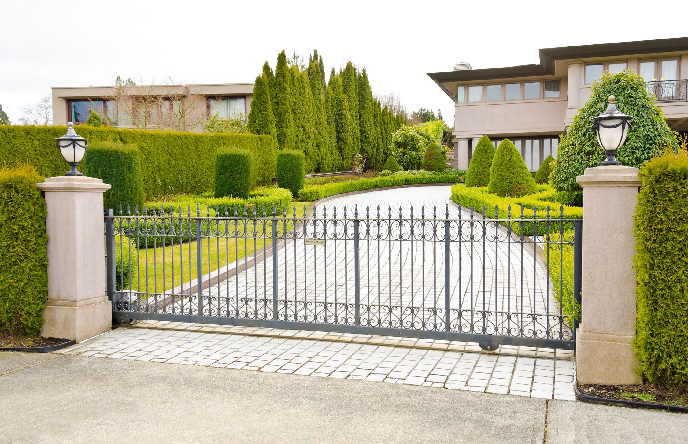 gated entry to home